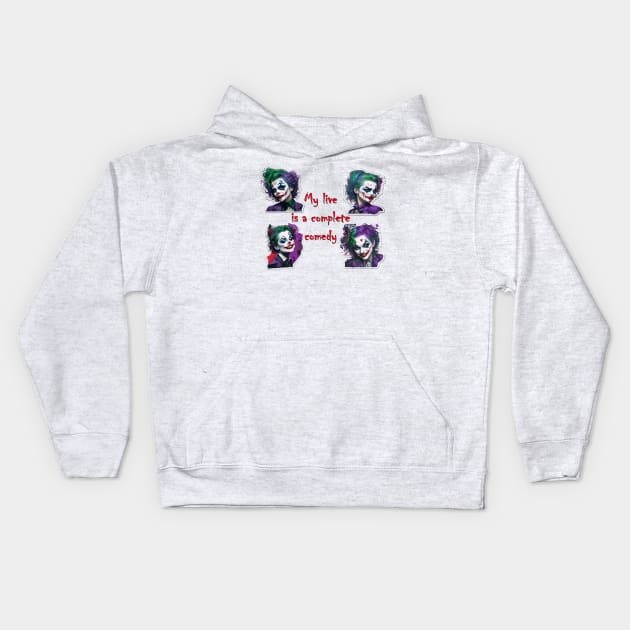 JOKER WOMAN Kids Hoodie by Gadik